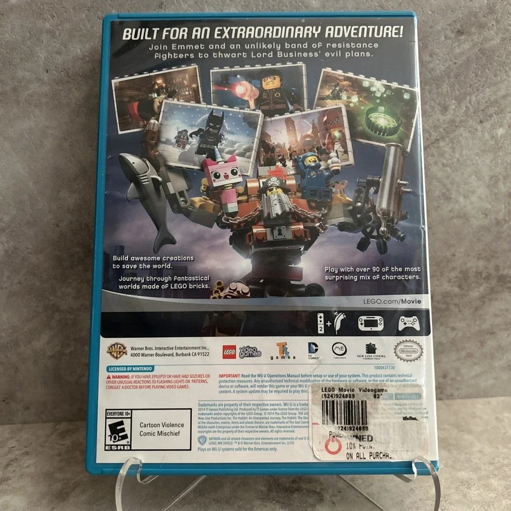 The LEGO Movie Video Game Nintendo Wii U 2014 CIB Tested Works Great Authentic